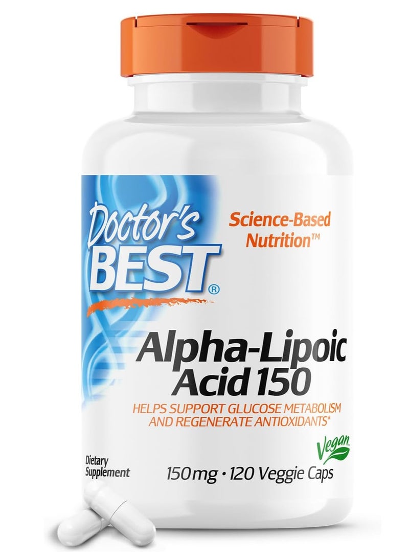 Doctor's Best Gluten-free Alpha-Lipoic Acid (150 mg, 120 Veggie Caps)