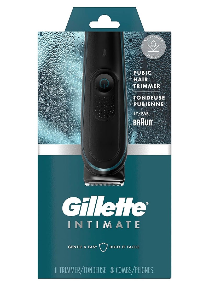 Gillette Intimate Men’s Groin Trimmer, Waterproof Body Trimmer for Men