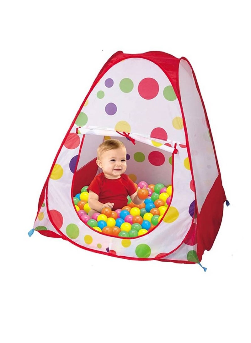 Children's Tent With Ocean Balls 50 Pieces, Indoor Outdoor Portable House