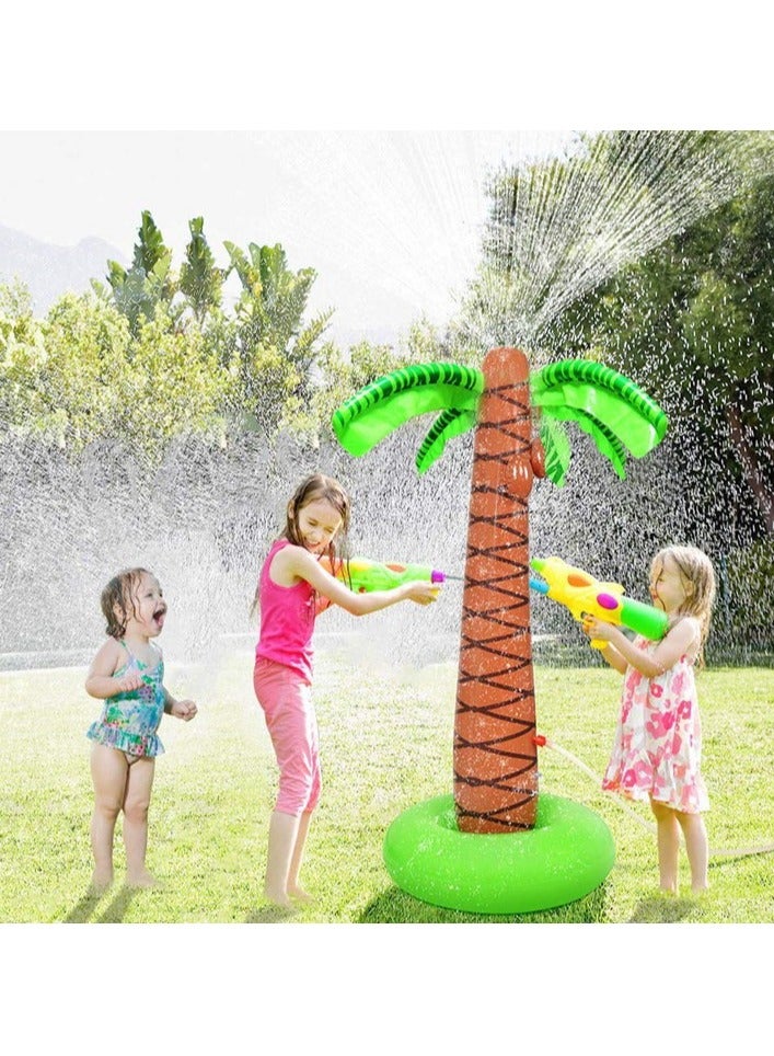 Inflatable palm tree decoration and watering,jumbo coconut trees beach backdrop favor tropical blow up , hawaiian luau party decoration ,best toys for summer