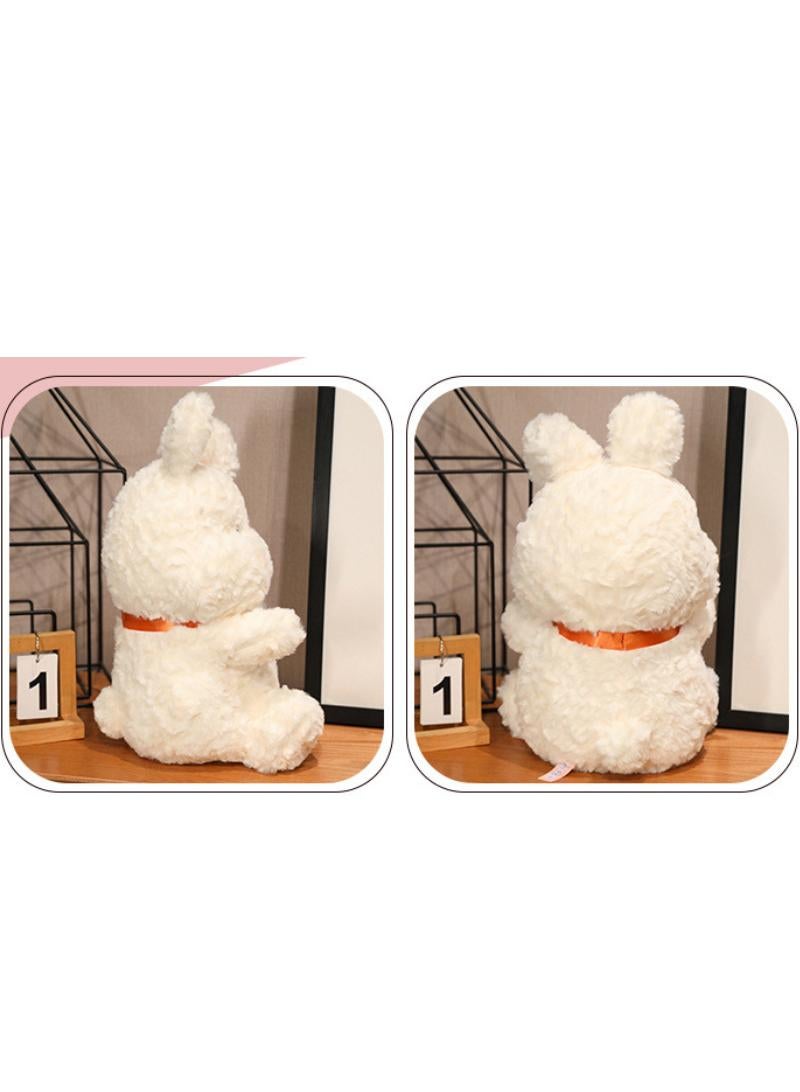 Rabbit Pillow Plush Flower Rabbit Doll Children's Soothing Doll 28cm