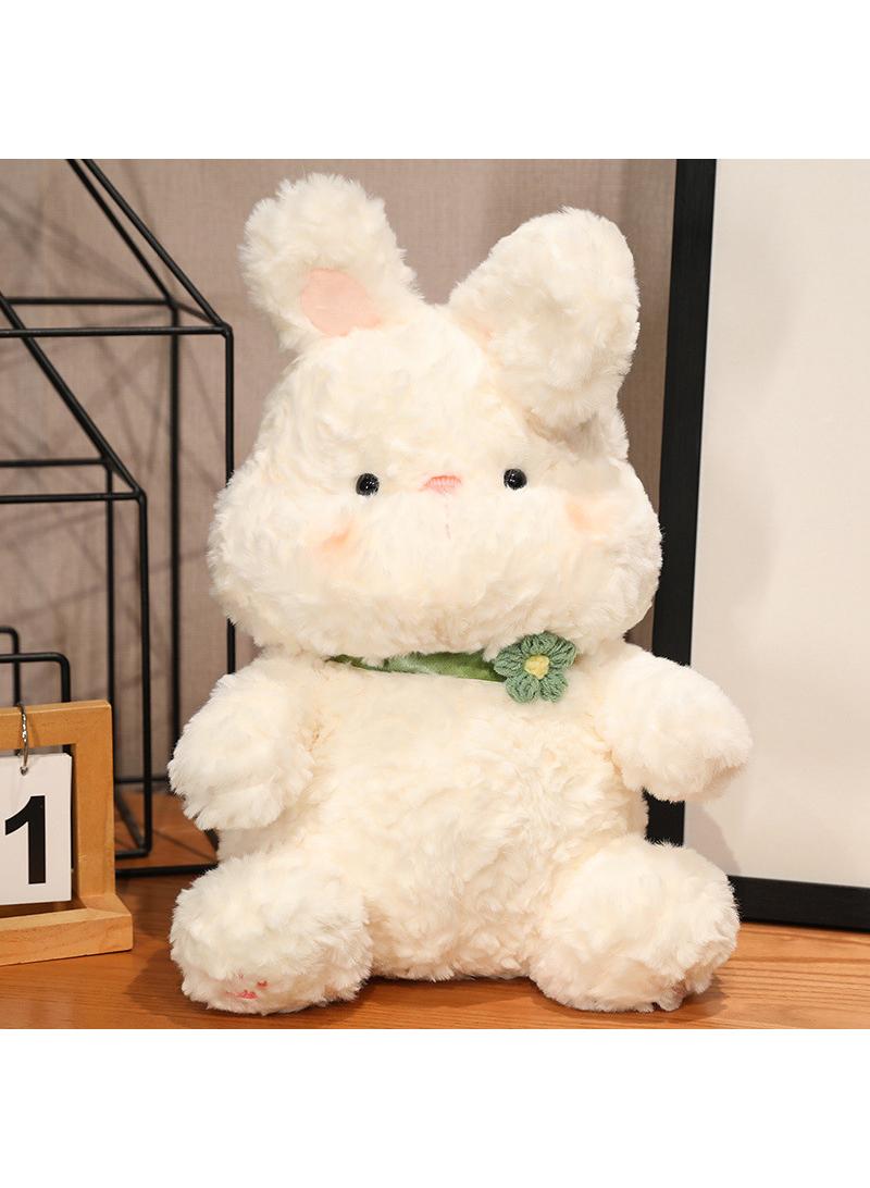 Rabbit Pillow Plush Flower Rabbit Doll Children's Soothing Doll 45cm
