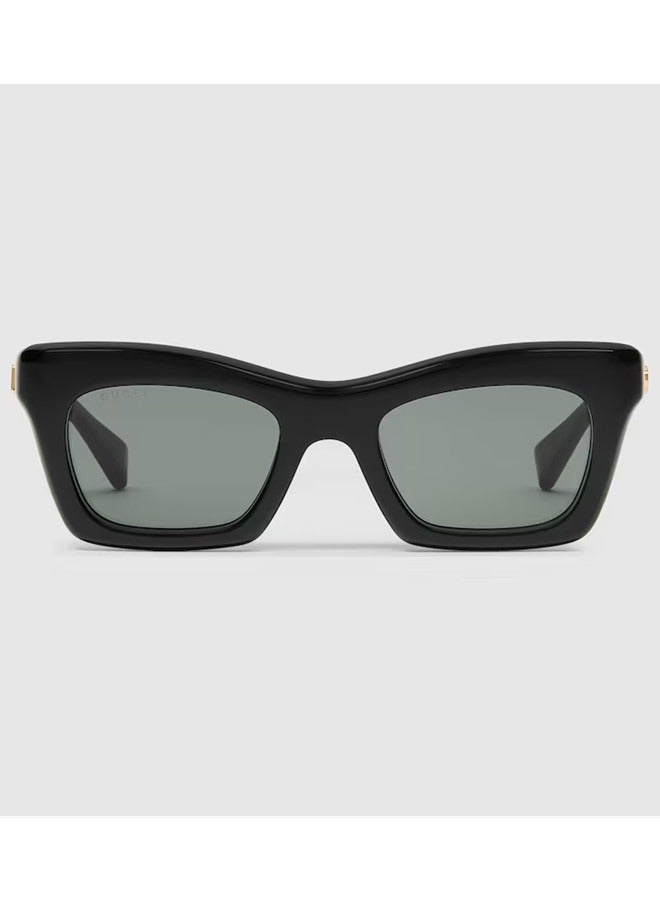Gucci Rectangular Frame Sunglasses For Women GG1773S Style ‎791813 J0740 1012