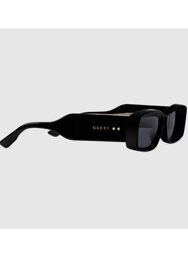 Gucci Rectangular Frame Sunglasses For Women GG1528S Style ‎778276 J0740 1012