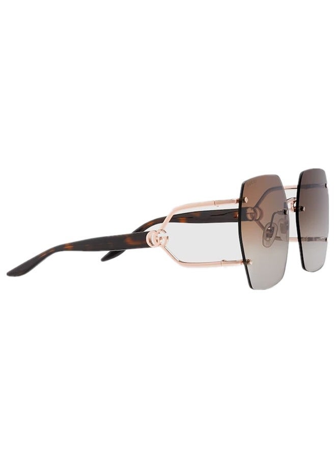 Gucci Geometric Frame Sunglasses for Women GG1562S Style ‎778291 I3330 8023