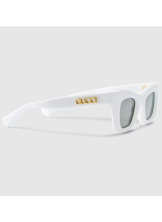 Gucci Rectangular Frame Sunglasses For Women GG1773S Style ‎791813 J0740 9112