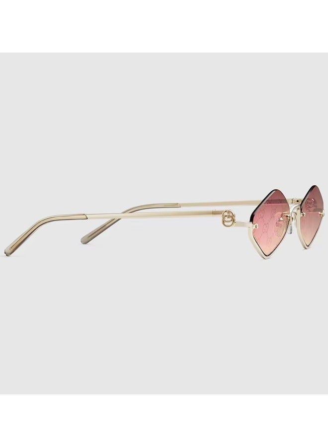 Gucci Geometric Frame Sunglasses for Women GG1604S 003