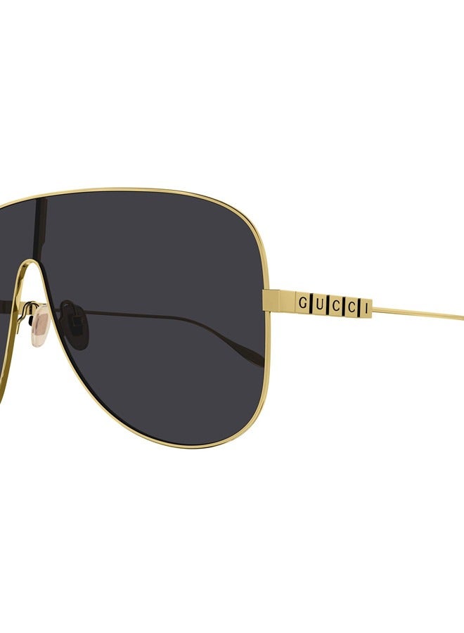 Gucci Mask Gold-toned Metal Frame Sunglasses for Women GG1436S Style 755257 I3330 8012