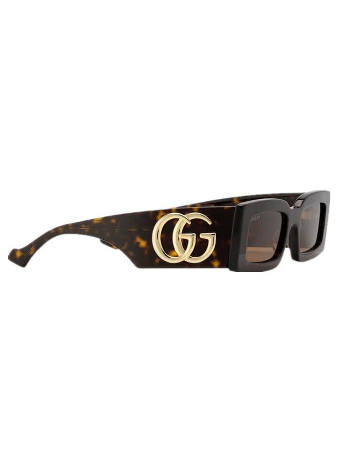 Gucci Rectangular Frame Sunglases For Women GG1425S Style ‎755254 J0740 2323