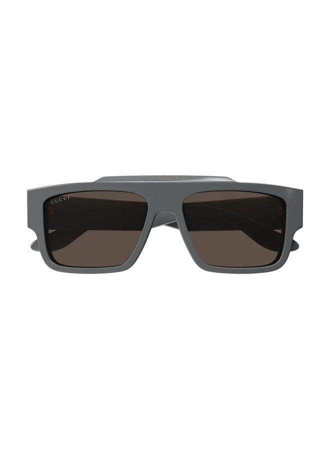 Gucci Rectangular Grey Frame Sunglasses for Men GG1460S