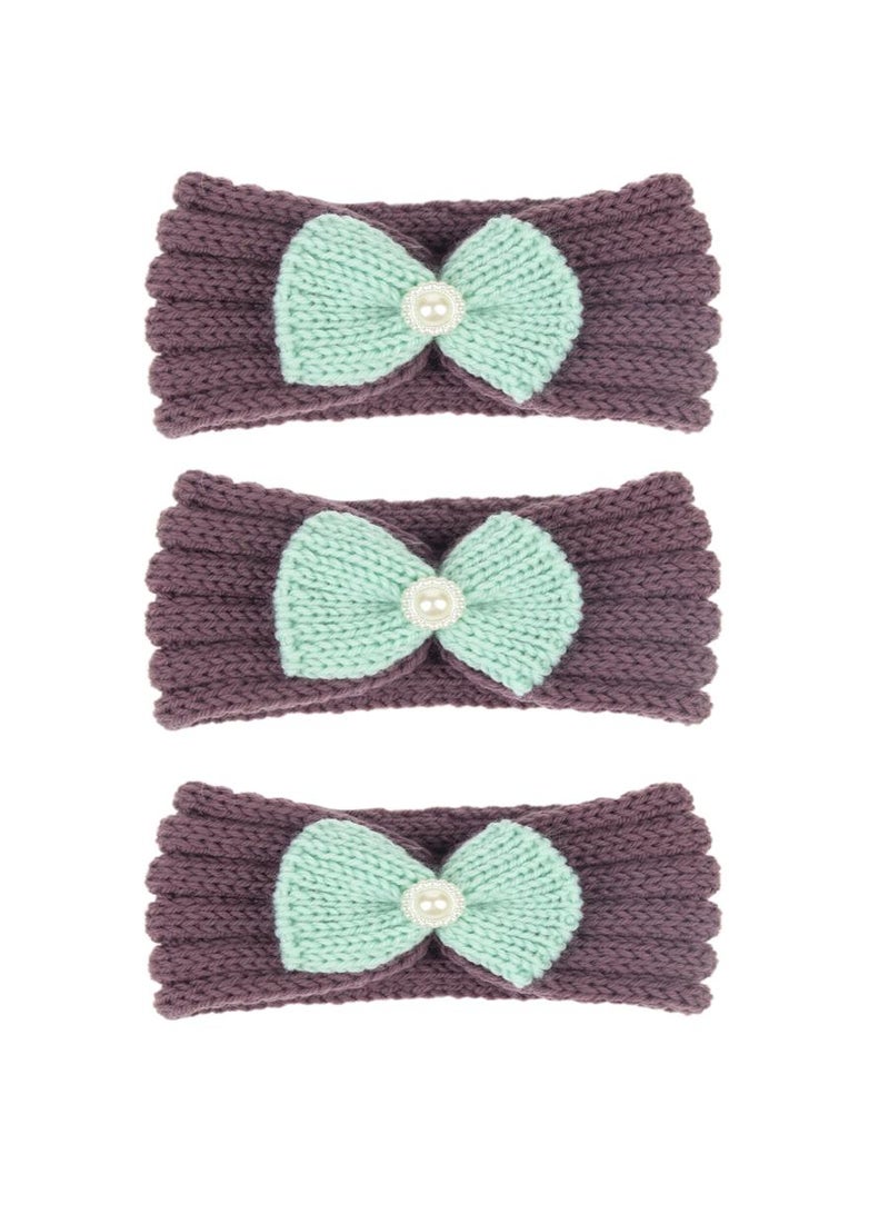 3 Piece Baby Knitted Protective Headscarf