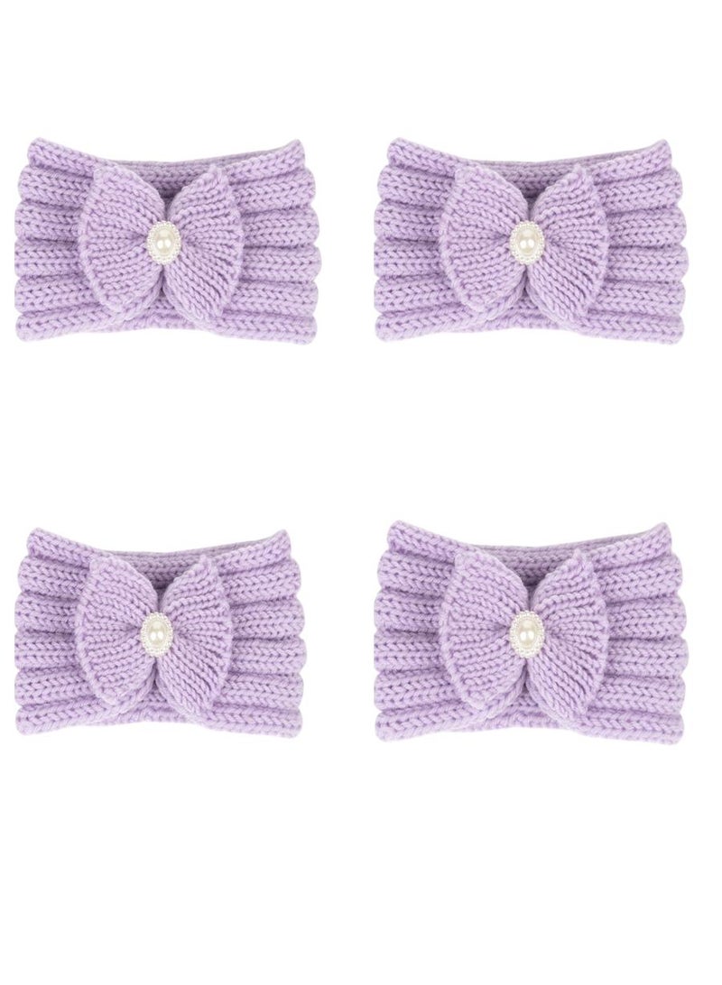 4 Piece Baby Knitted Protective Headscarf