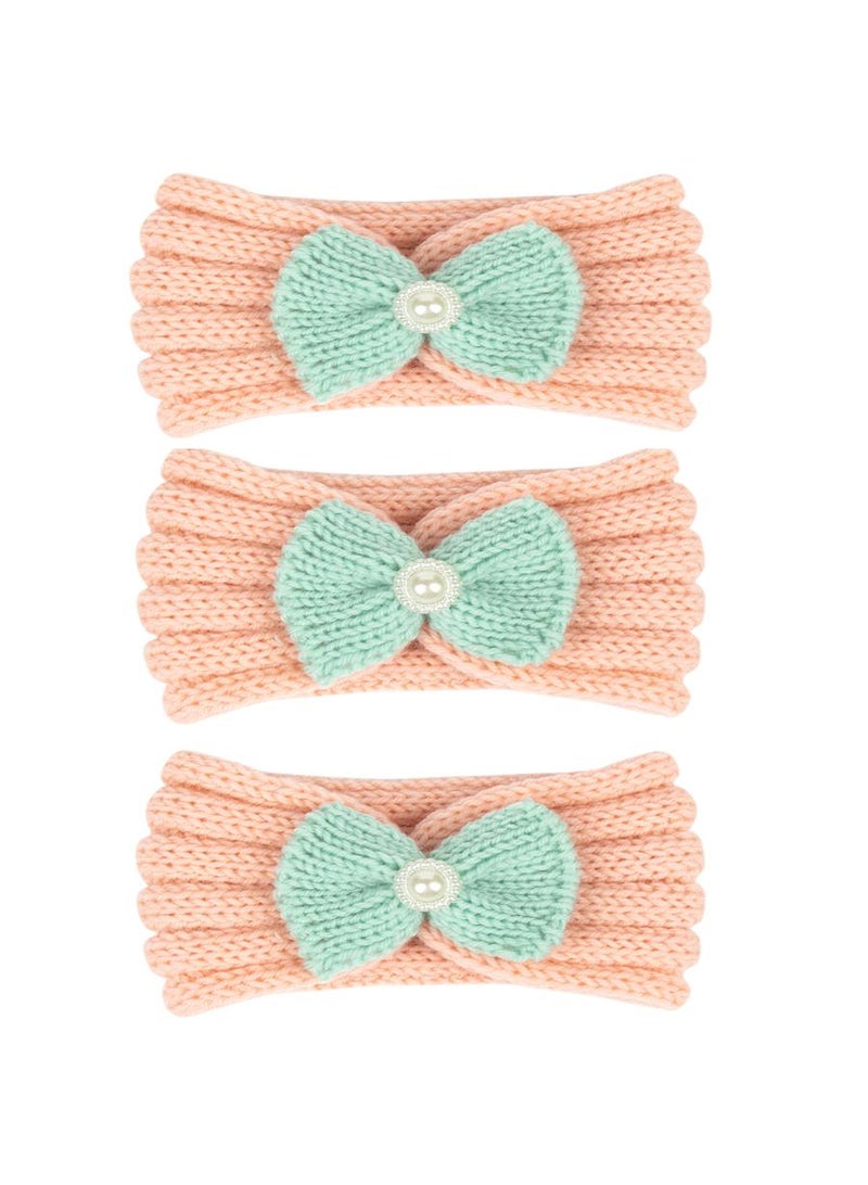3 Piece Baby Knitted Protective Headscarf