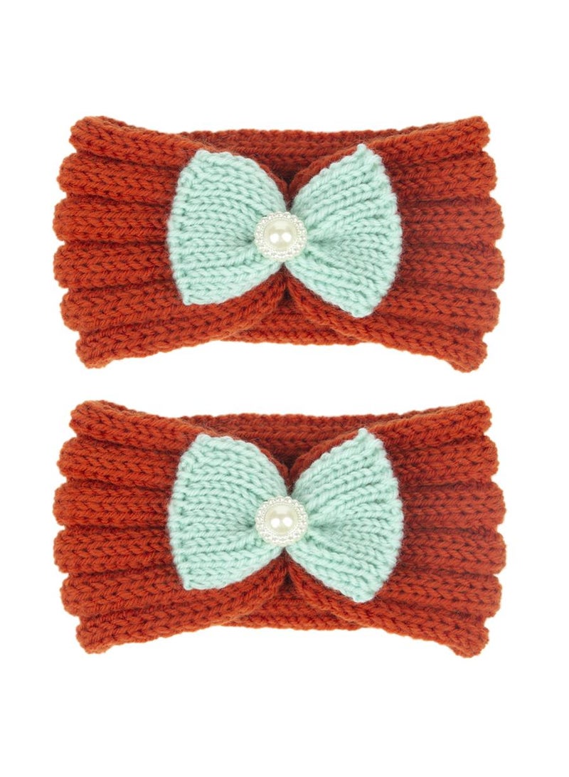 2 Piece Baby Knitted Protective Headscarf