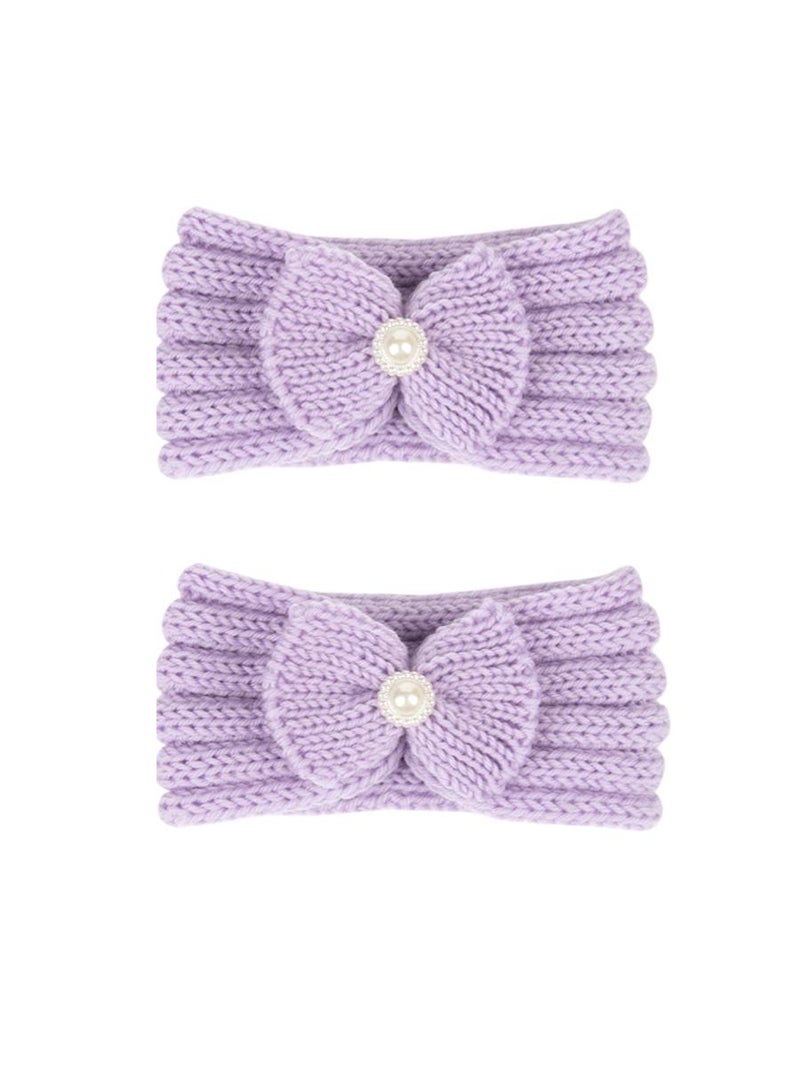 2 Piece Baby Knitted Protective Headscarf