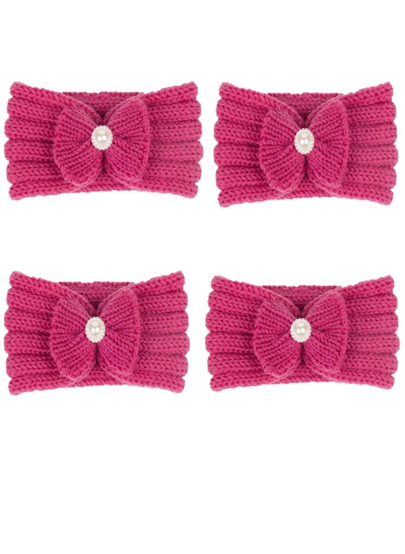 4 Piece Baby Knitted Protective Headscarf