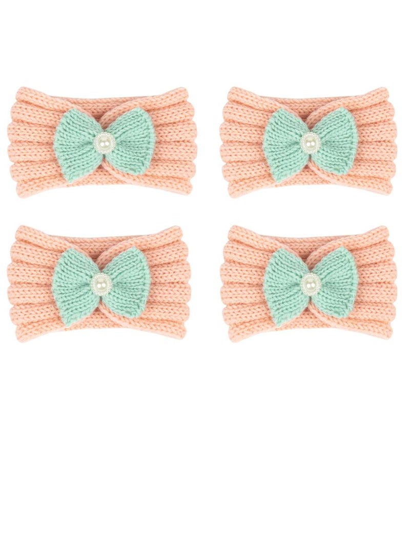 4 Piece Baby Knitted Protective Headscarf