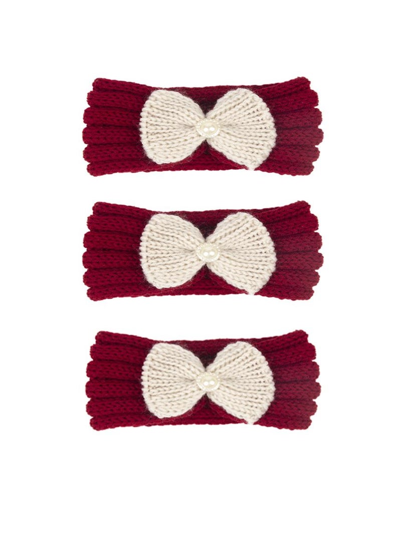 3 Piece Baby Knitted Protective Headscarf