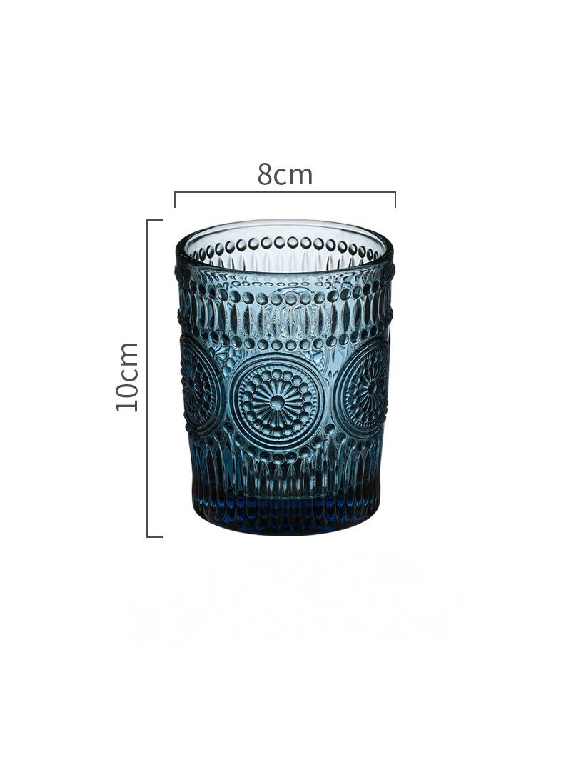 European Style Embossed Vintage Glass