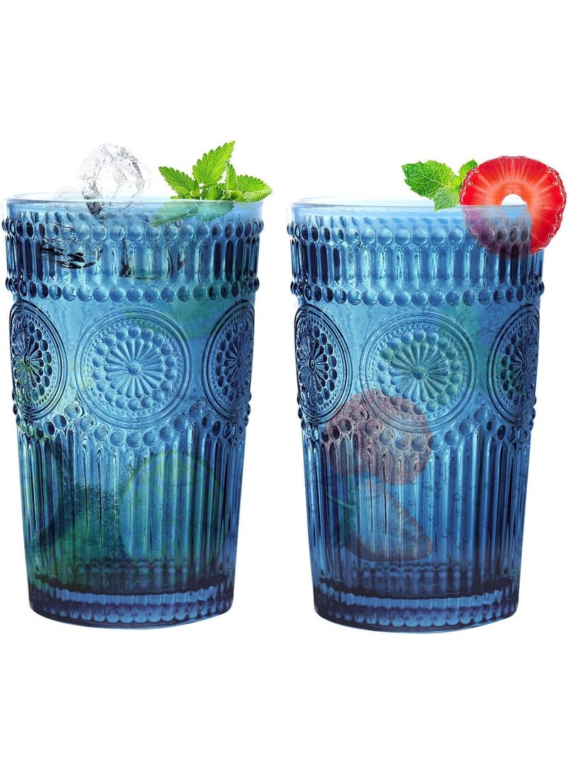 European Style Embossed Vintage Glass