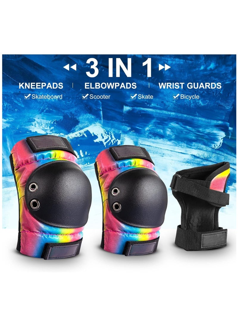 Knee Pad Elbow Pads Wrist Pads Set, Sports Protective Gear Set Teens Adult Knee Elbow Wrist Pads Protection Equipment for Bicycle Skateboard Balance Bike Skiing Extreme Sports Size: M