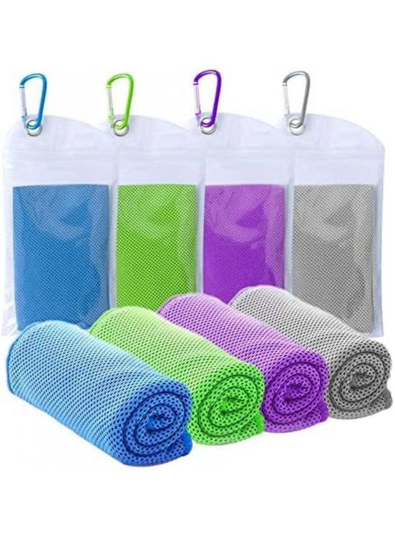 4 Piece Sports Quick Drying Ice Towel