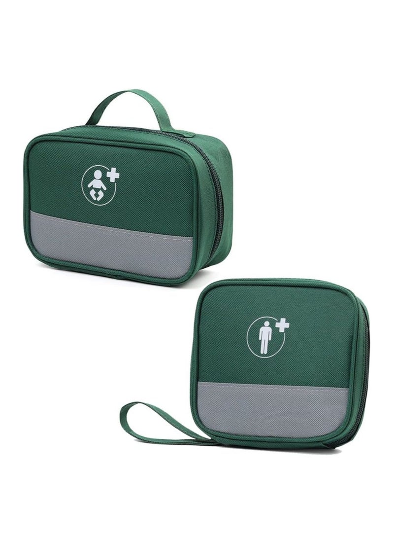 Medicine Bag, First Aid Sets, Empty Medicine Bag, Waterproof Emergency Bag, Medical Bag, Portable Home, Travel, Camping, Trekking, Medical Storage Bag 2pcs