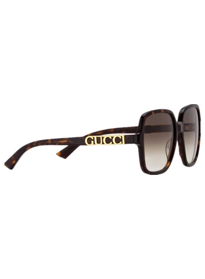 Gucci Rectangular Dark Tortoiseshell Frame Sunglasses for Men GG1189S Style 706689 J0740 2323