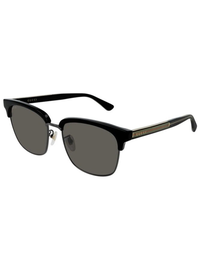 Gucci Rectangular Black Frame Sunglasses for Men GG0382S Style 541392 J0770 1010