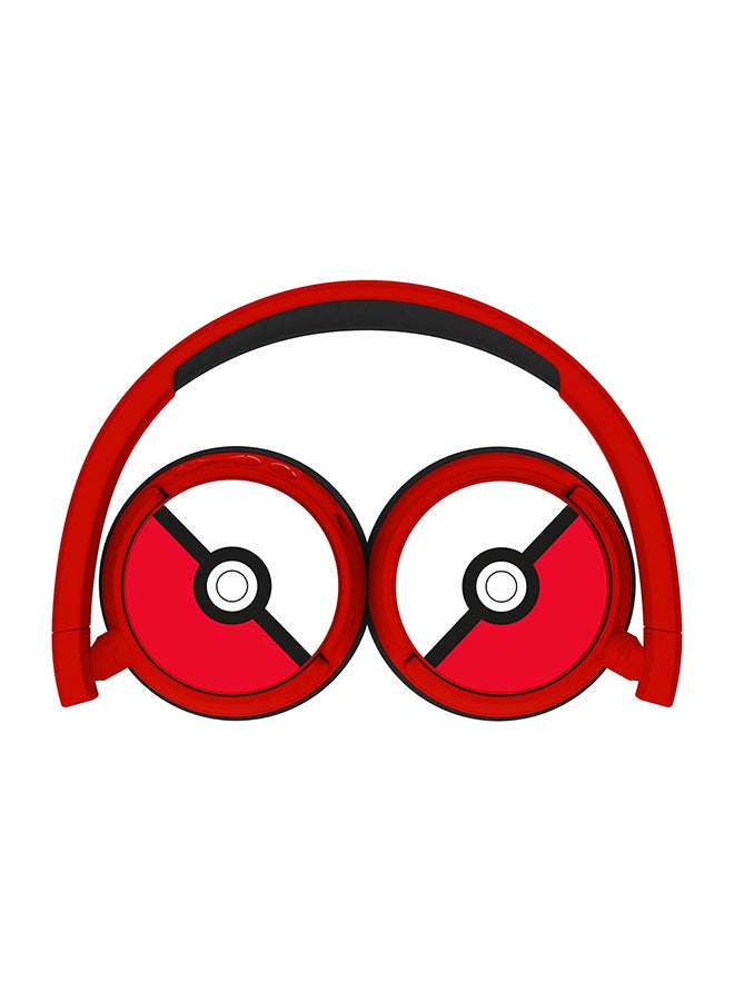 OTL Pokemon Poke Ball Kids Wireless Headphones - Red