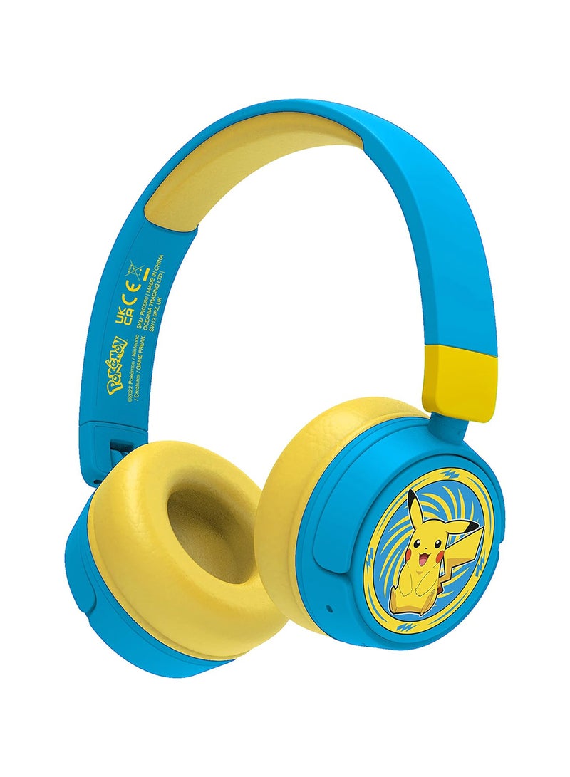 OTL Pokemon Pikachu Kids Wireless Headphones - Blue