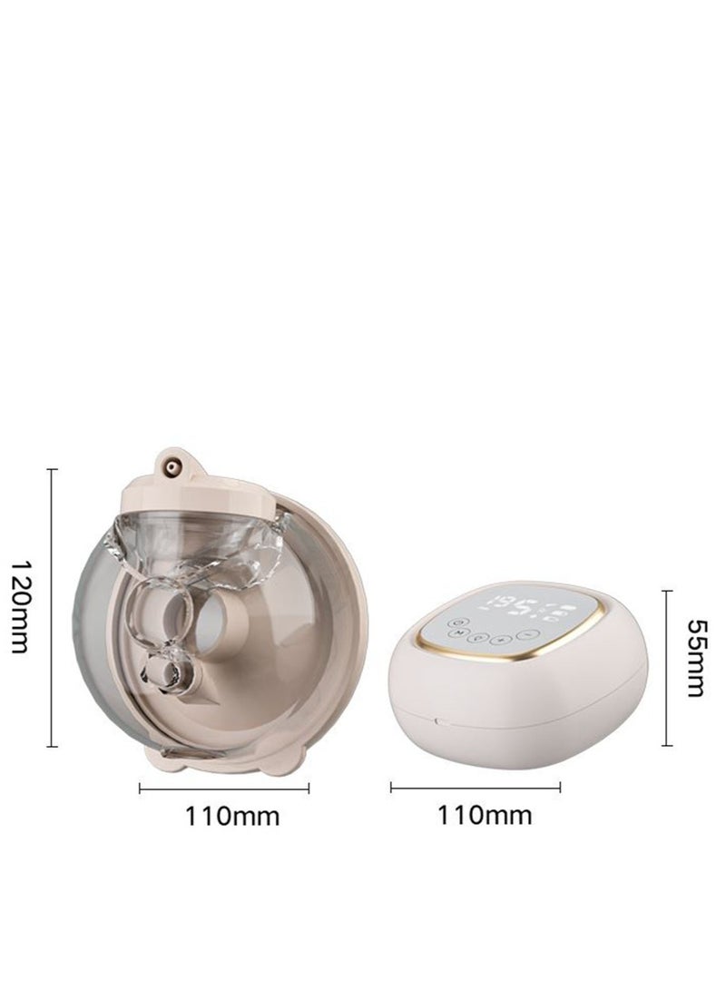 Wearable Breast Pump 2000 mAh, Hands Free Breast Pump, Low Noise & Painless, 3 Modes & 9 Levels Electric Breast Pump Portable