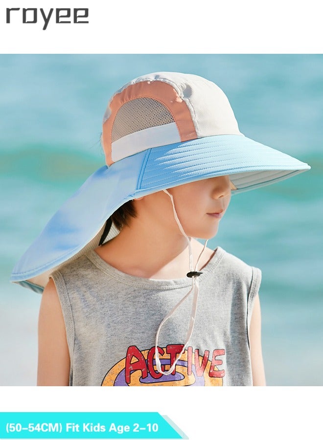 Sun Hat UPF50+ Protection Bucket Hat Summer Kids Hats UV Protection for Boys