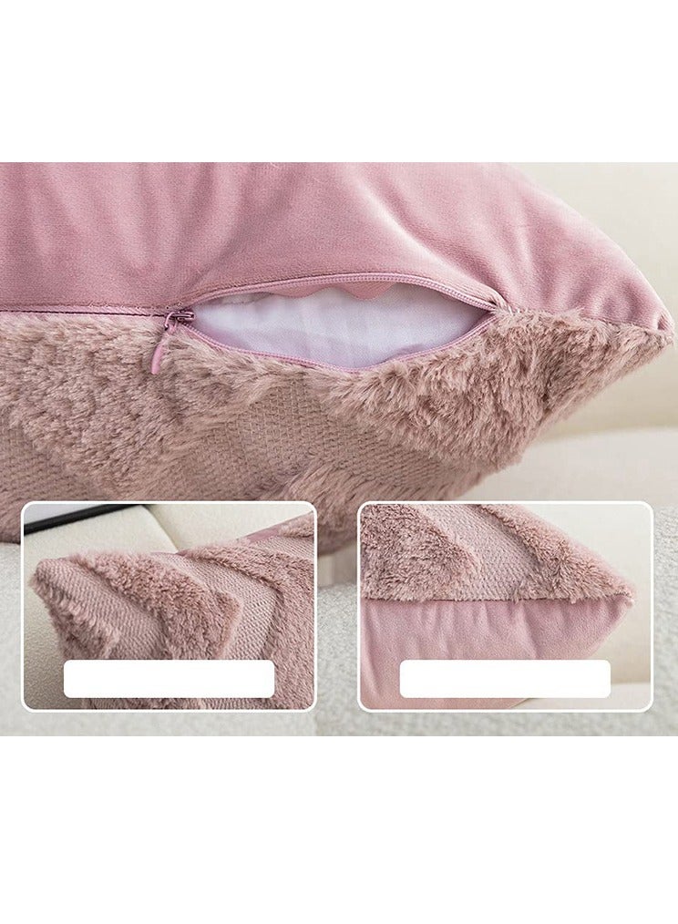 2 PCS Of Throw Pillow With Extra Comfort And Fluffy Material With Soft Touch