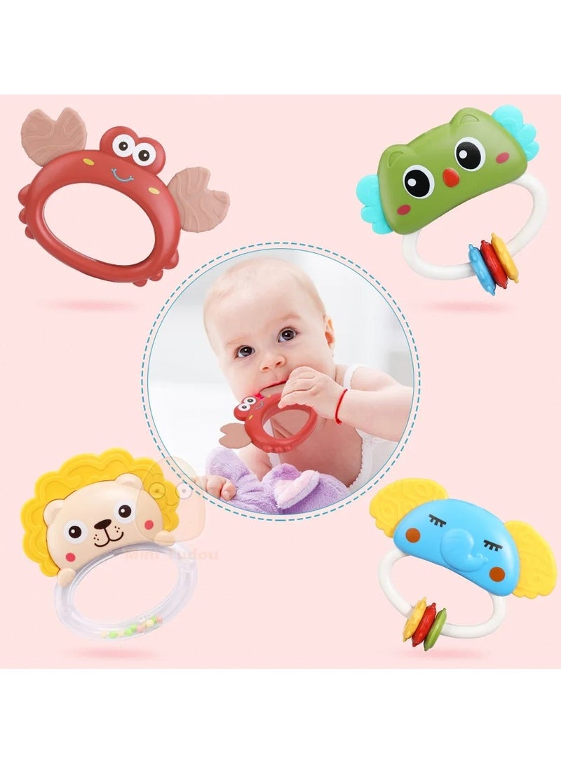 0-12 Months Baby Crib Mobile Rattle Infant Rotating Musical Projector Night Light Bed Bell Newborn Educational Gift