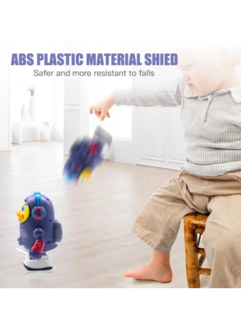 Baby Duck Musical Interactive Toy Electric Toy with Lights and Sounds Dancing Robot Space Elements for Baby Kids Gifts