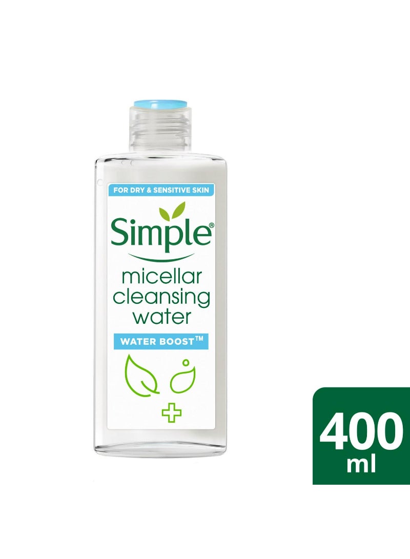 Simple Waterboost Sensitive Skin Micellar Cleansing Water 400ml