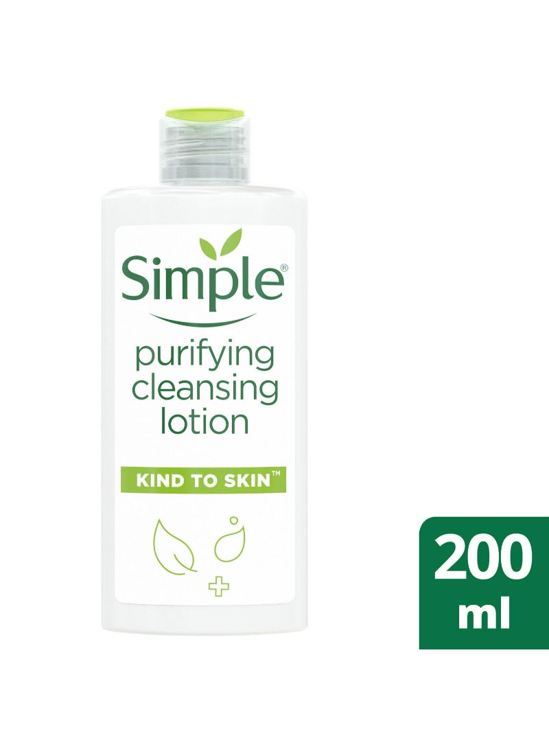 Simple Kind To Skin Purifying Cleansing Lotion for Sensitive Skin 200ml