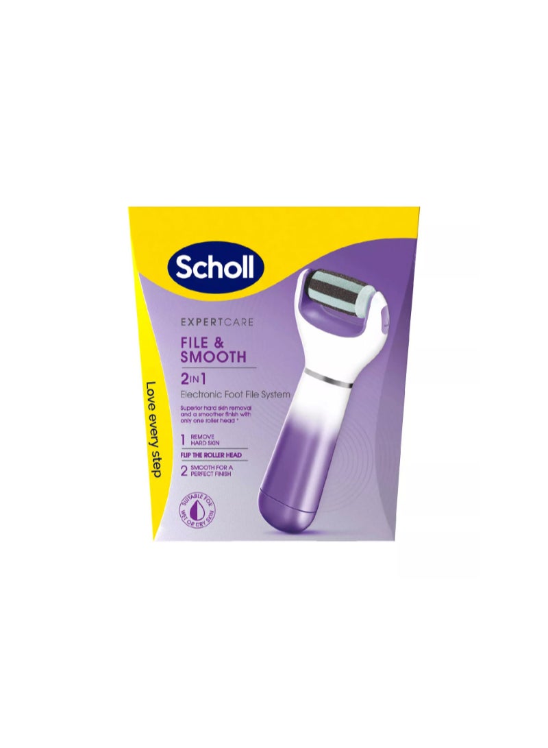 Scholl 2-in-1 Electronic Foot File System