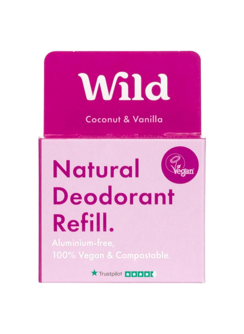 Wild Coconut & Vanilla Natural Deodorant Refill 40g