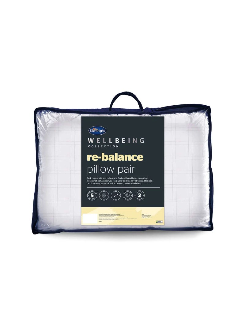 Silentnight Wellbeing Collection Re-balance Pillow Pair