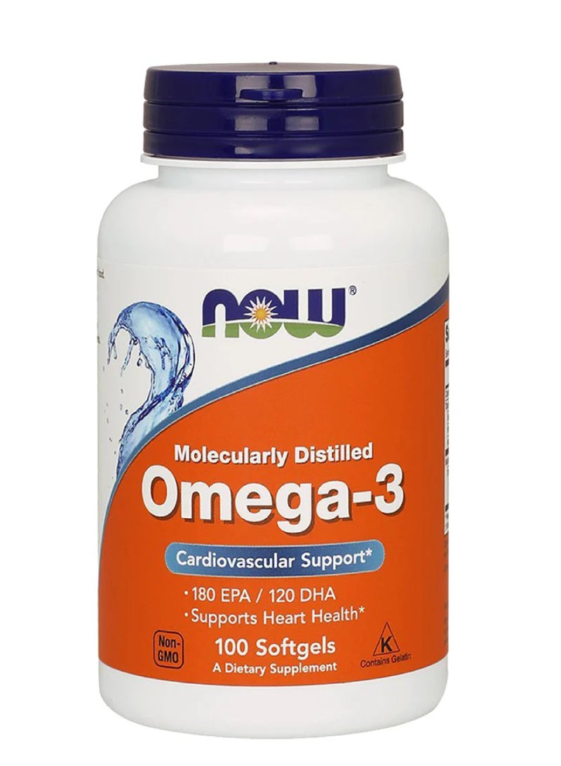 NOW OMEGA-3 1000MG S/G 100's