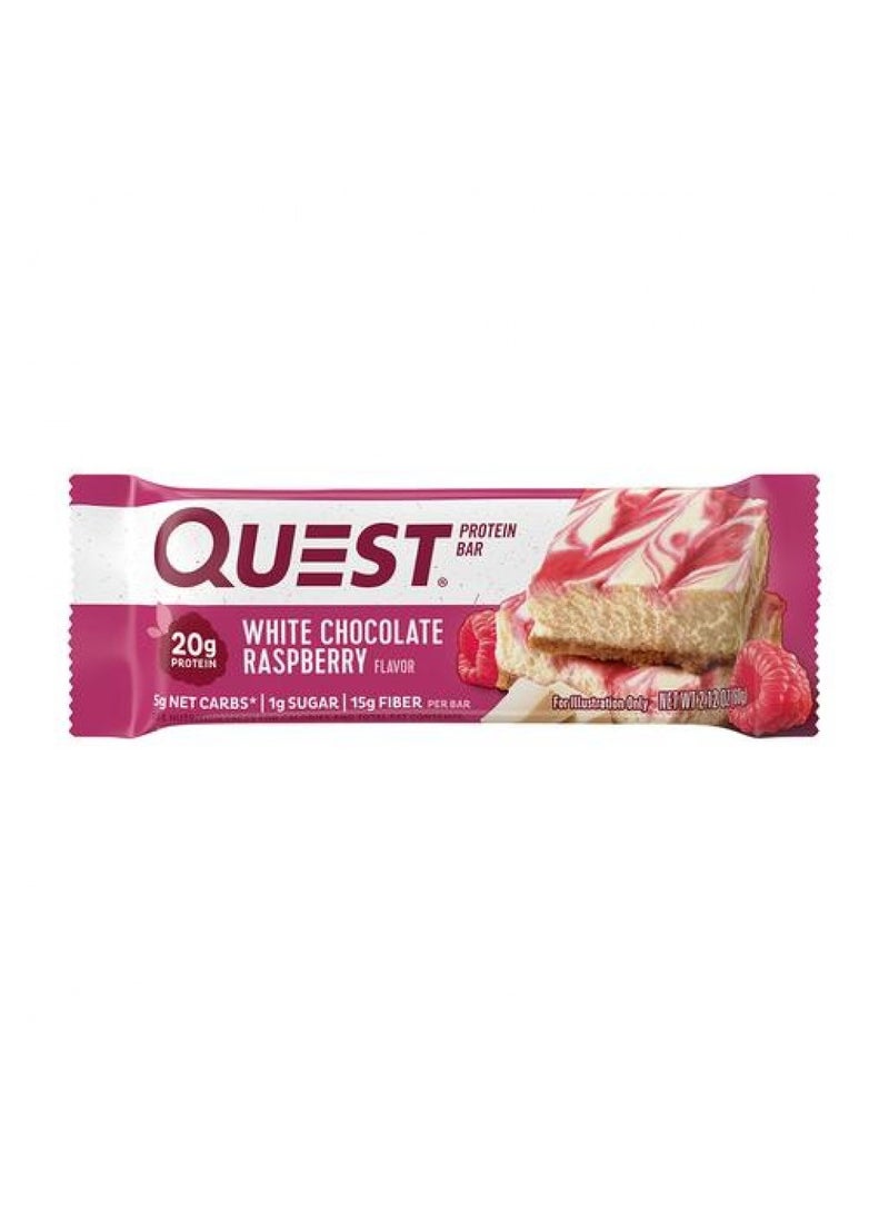 Quest Nutrition Protein Bar White Chocolate Raspberry Pack 1