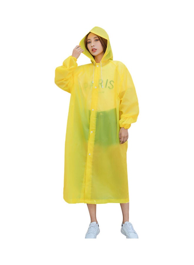 Unisex Outdoor Travel Waterproof Hooded Drawstring Raincoat Jacket Rainwear 0.147kg
