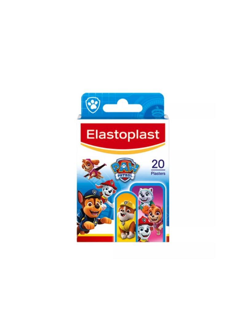 Elastoplast Kids Paw Patrol Plasters, Assorted 20 Pack