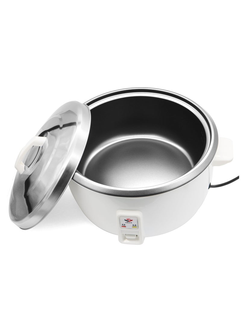 Grace Commercial Rice Cooker Heat Preservation Function, Aluminium Non-Stick Pan, Automatic Cooking, Large Capacity Rice Cooker for Hotel & Restaurant 13L/3.5kg Rice