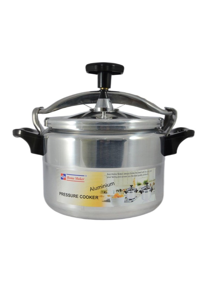 Aluminium Pressure Cooker 20cm - 4.5 Liter Capacity - Silver
