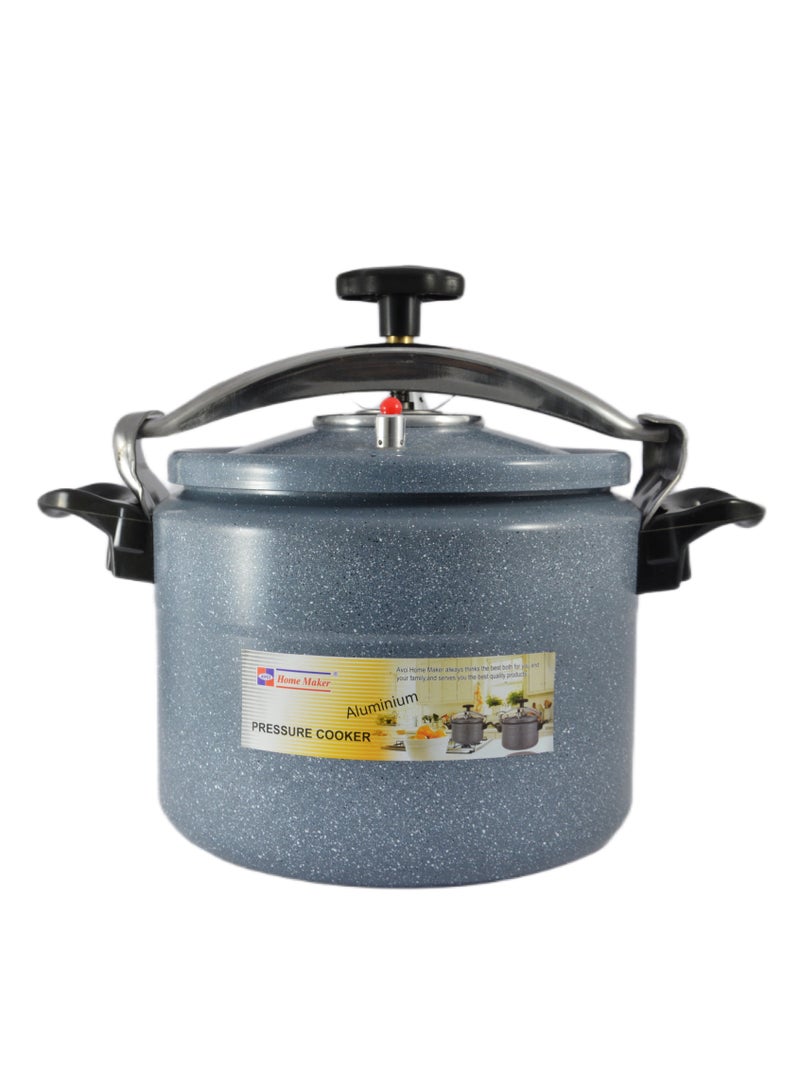 Ceramic Coating Aluminium Pressure Cooker with Induction Base - 26cm - 10 Liter Capacity - Grey
