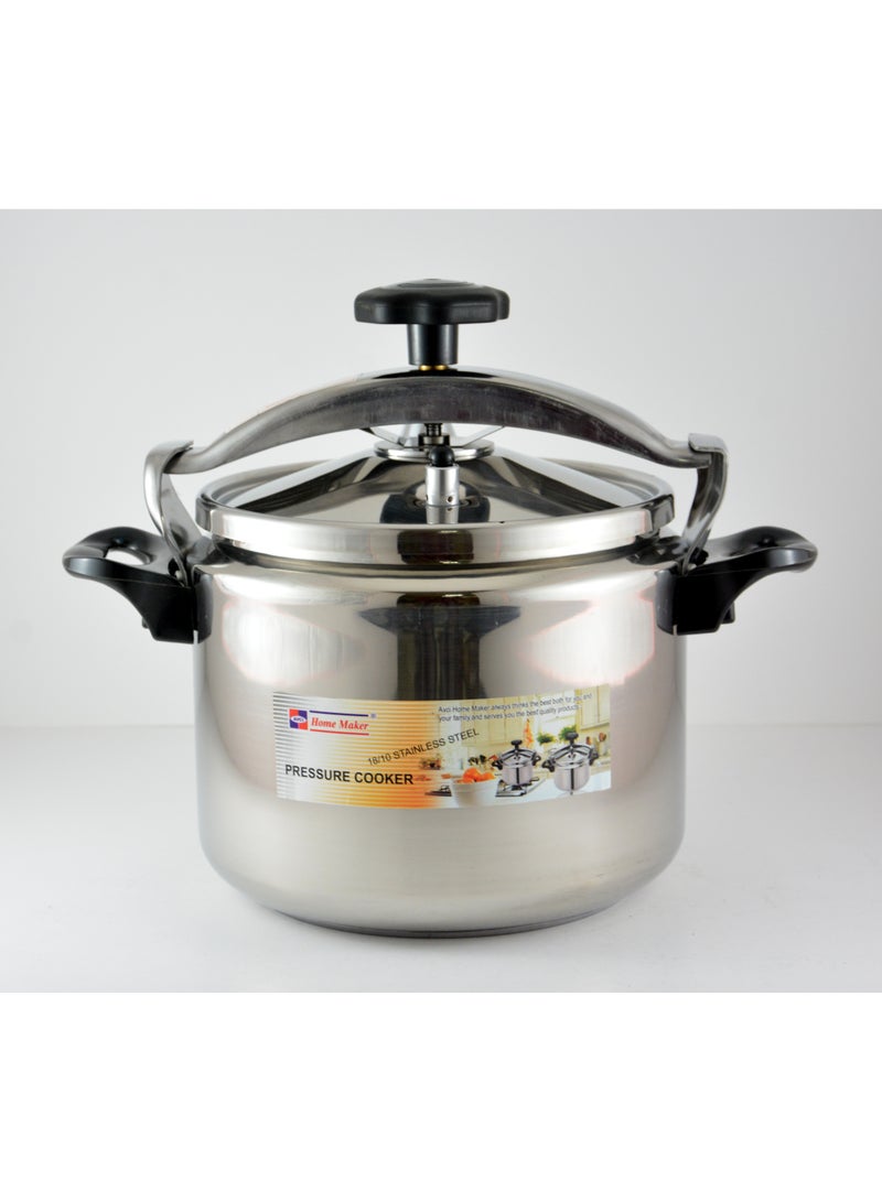 Stainless Steel Pressure Cooker - 21cm - 5 Liter Capacity