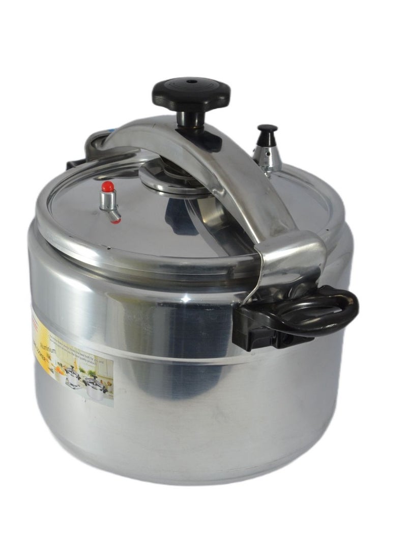Aluminium Pressure Cooker 32cm - 18 Liter Capacity - Silver